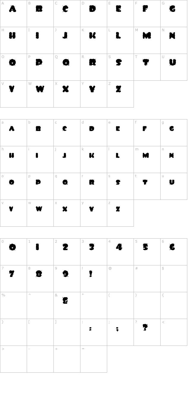 spilt-ink character map