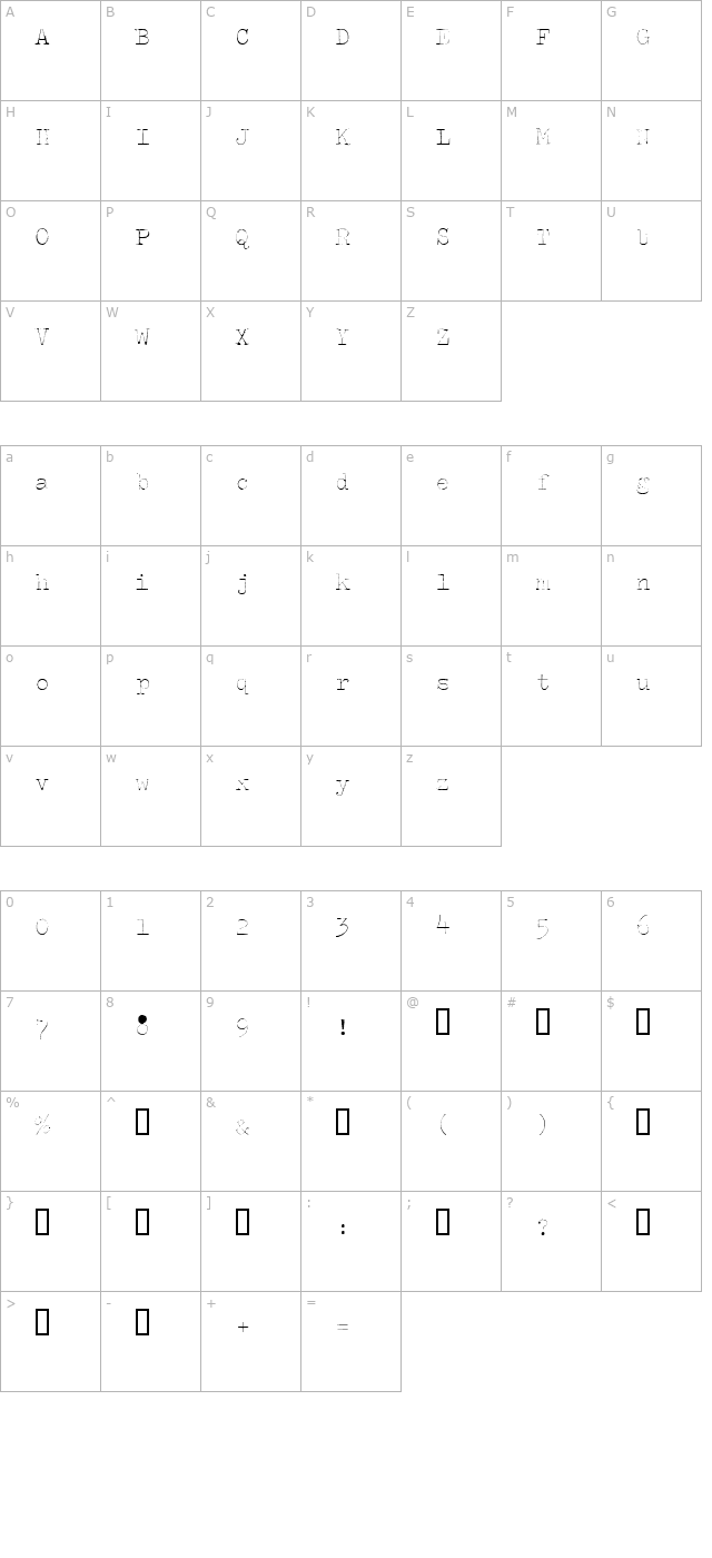 splendid-66-italic character map