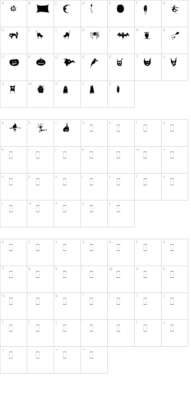 spooky-symbols-let-plain10 character map