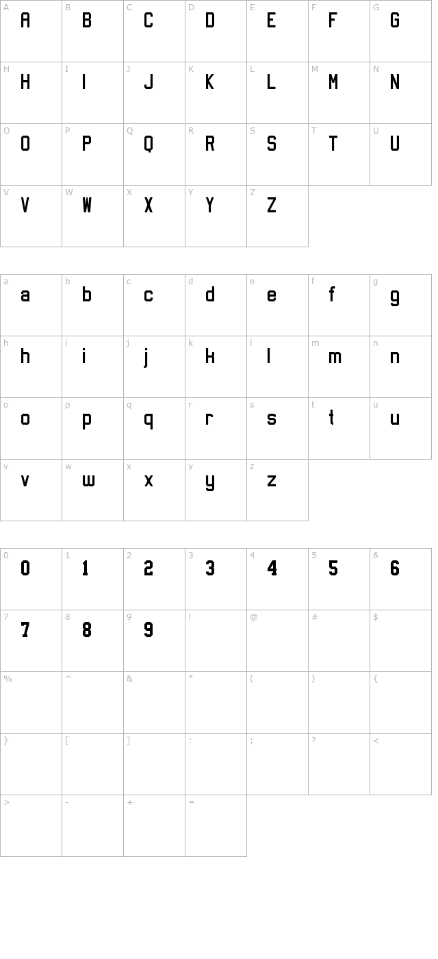 Sports Jersey character map