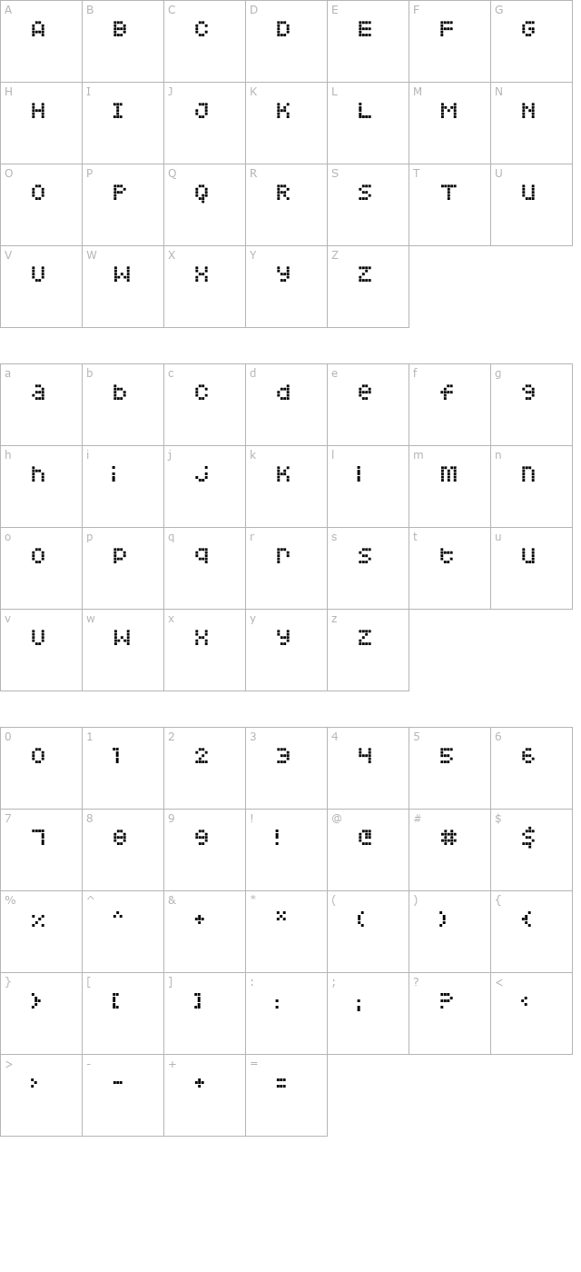 Squarodynamic 06 character map