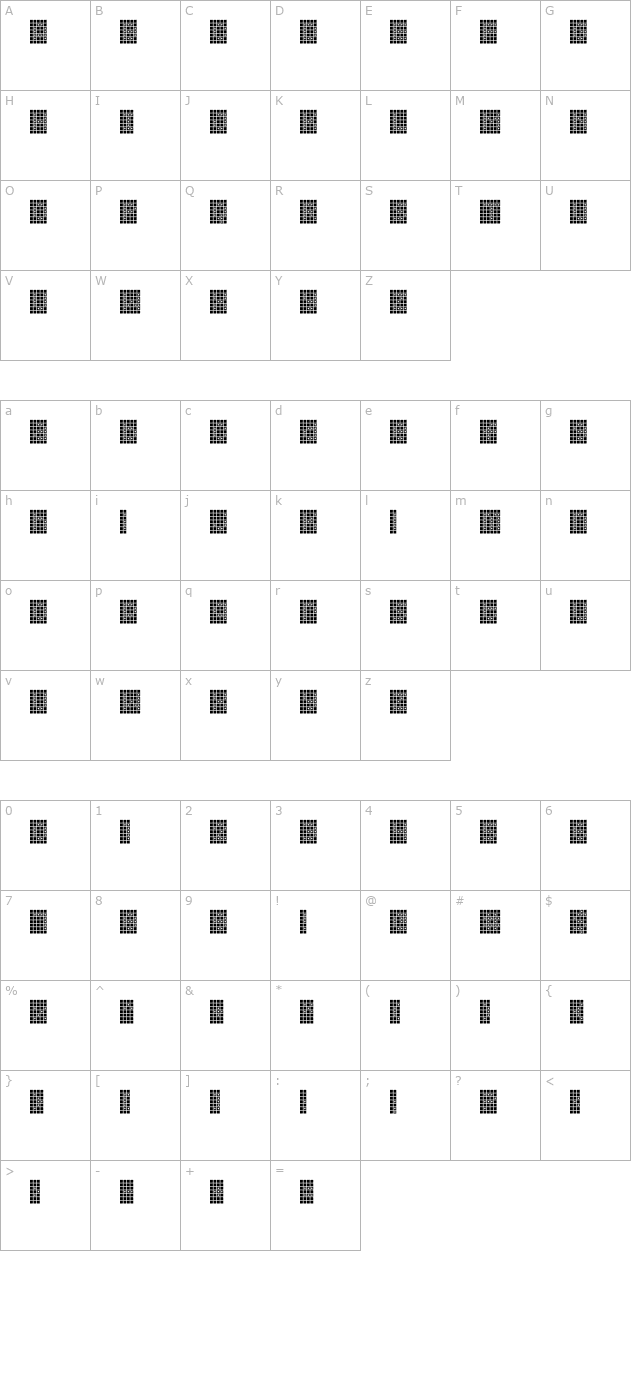 squarodynamic-09 character map