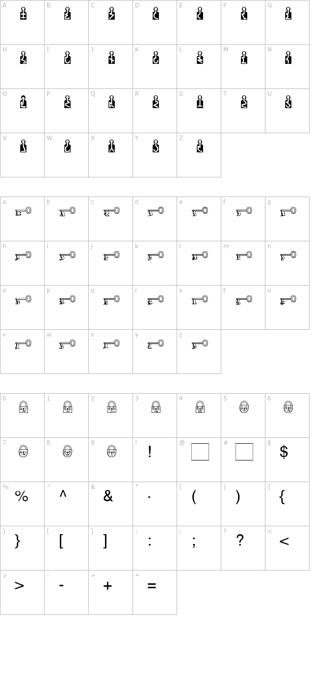 sr-schloss character map