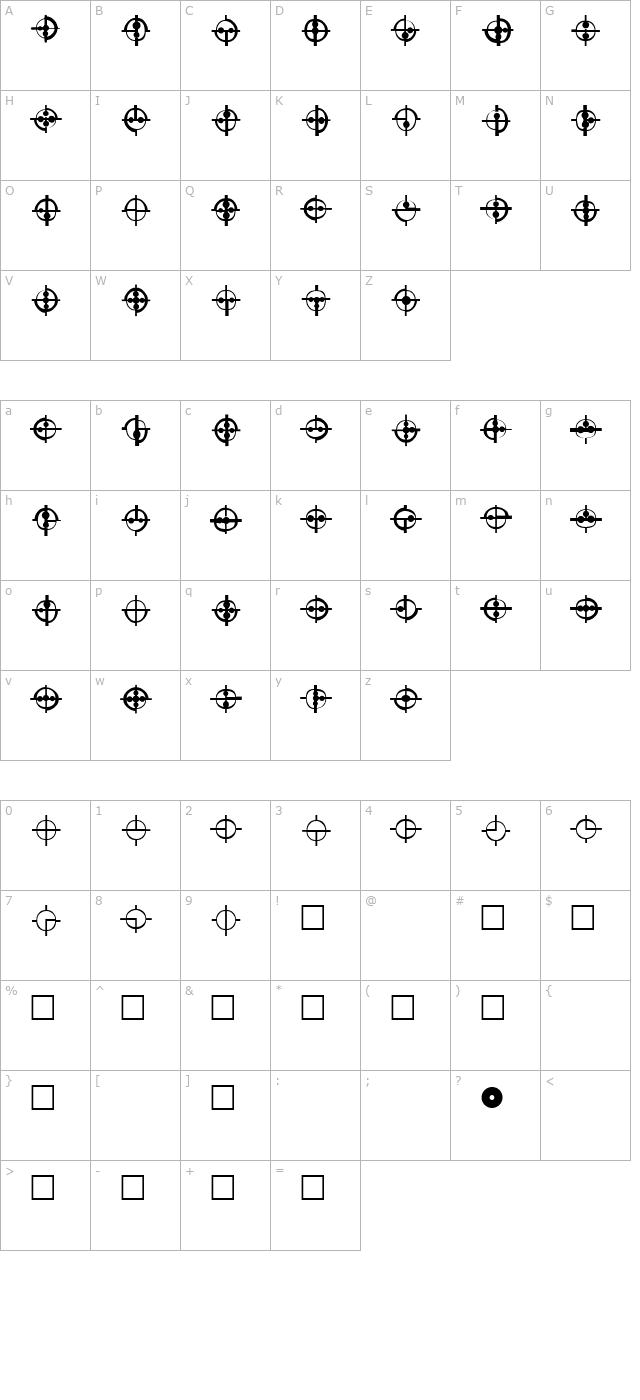 ST binar character map