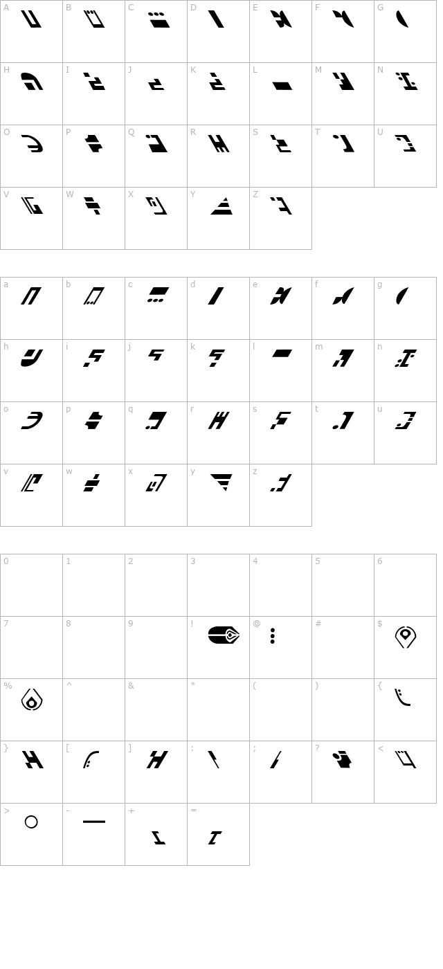 ST Ferengi L character map