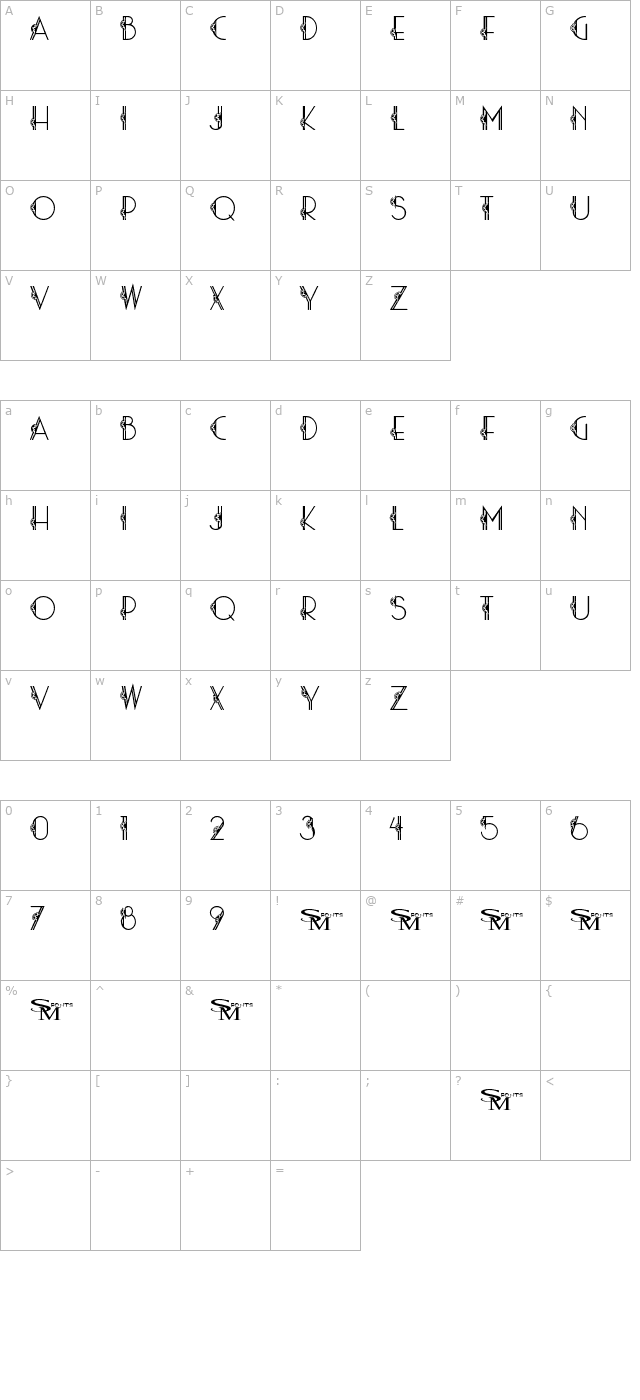 Stardust 06 character map