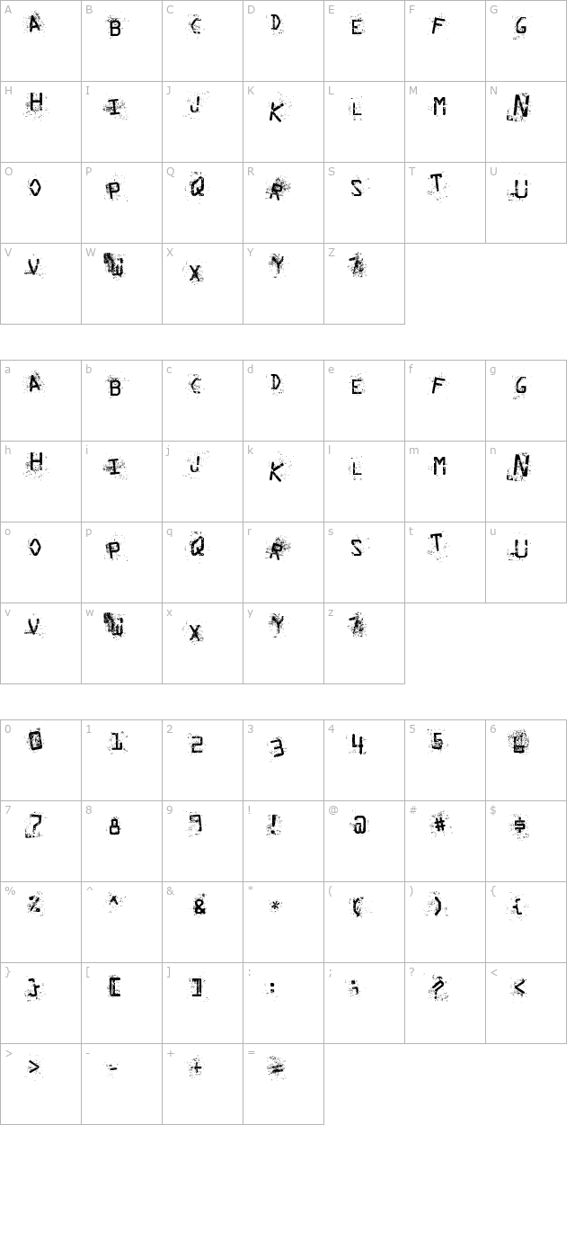 staubiges-vergnuegen character map