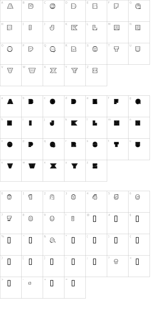 Steel Town character map