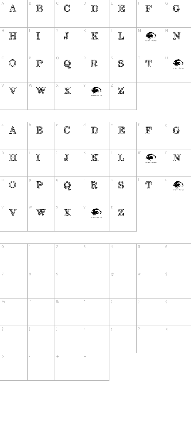 steelcap-rubbingtrial character map