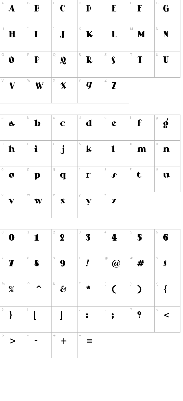 steppinout character map