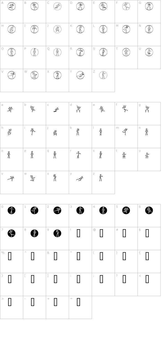 Stickmanbats character map