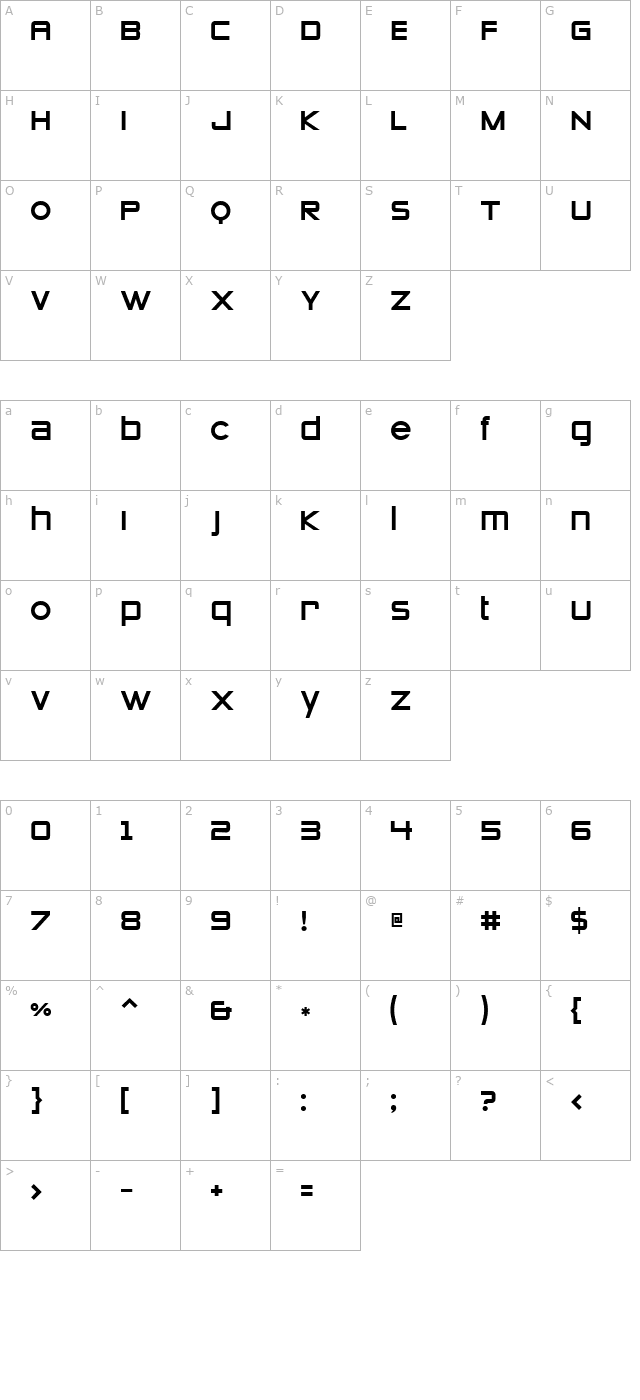 stomp-zeroes character map