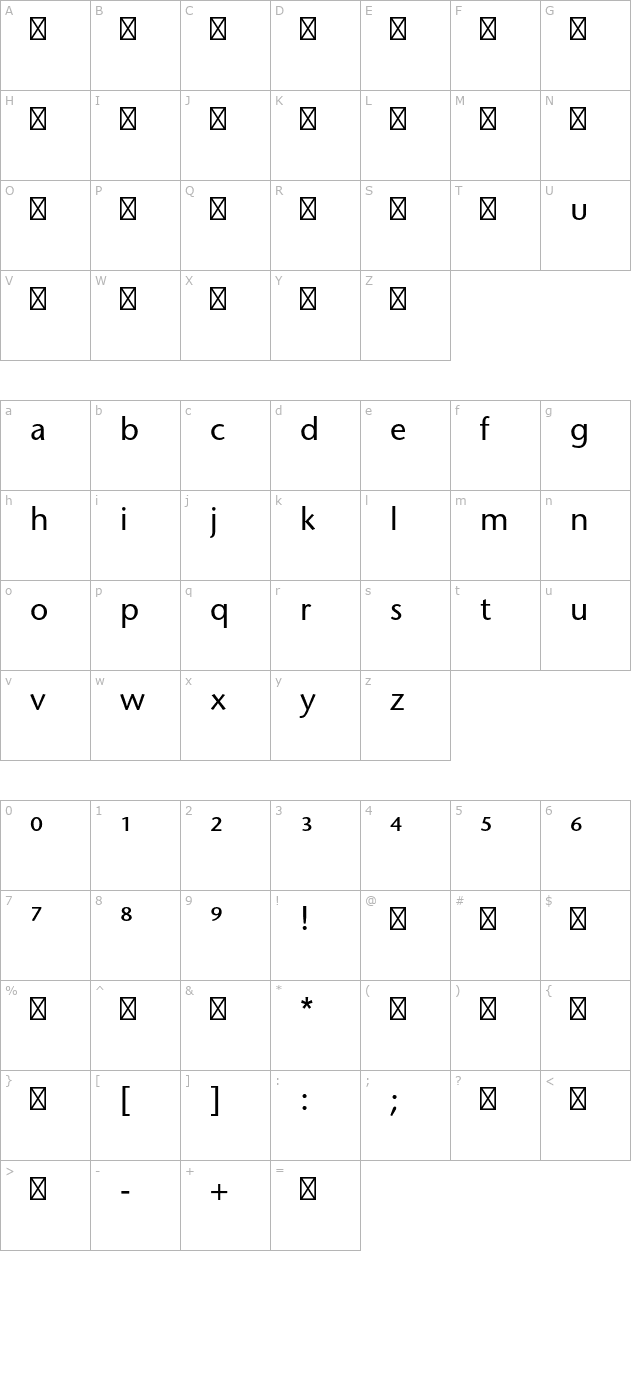 stonesansstd-phonetic character map