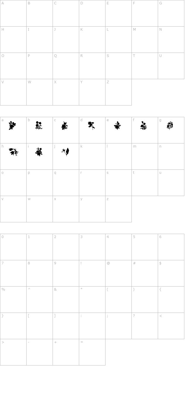 SubiktoTwo character map