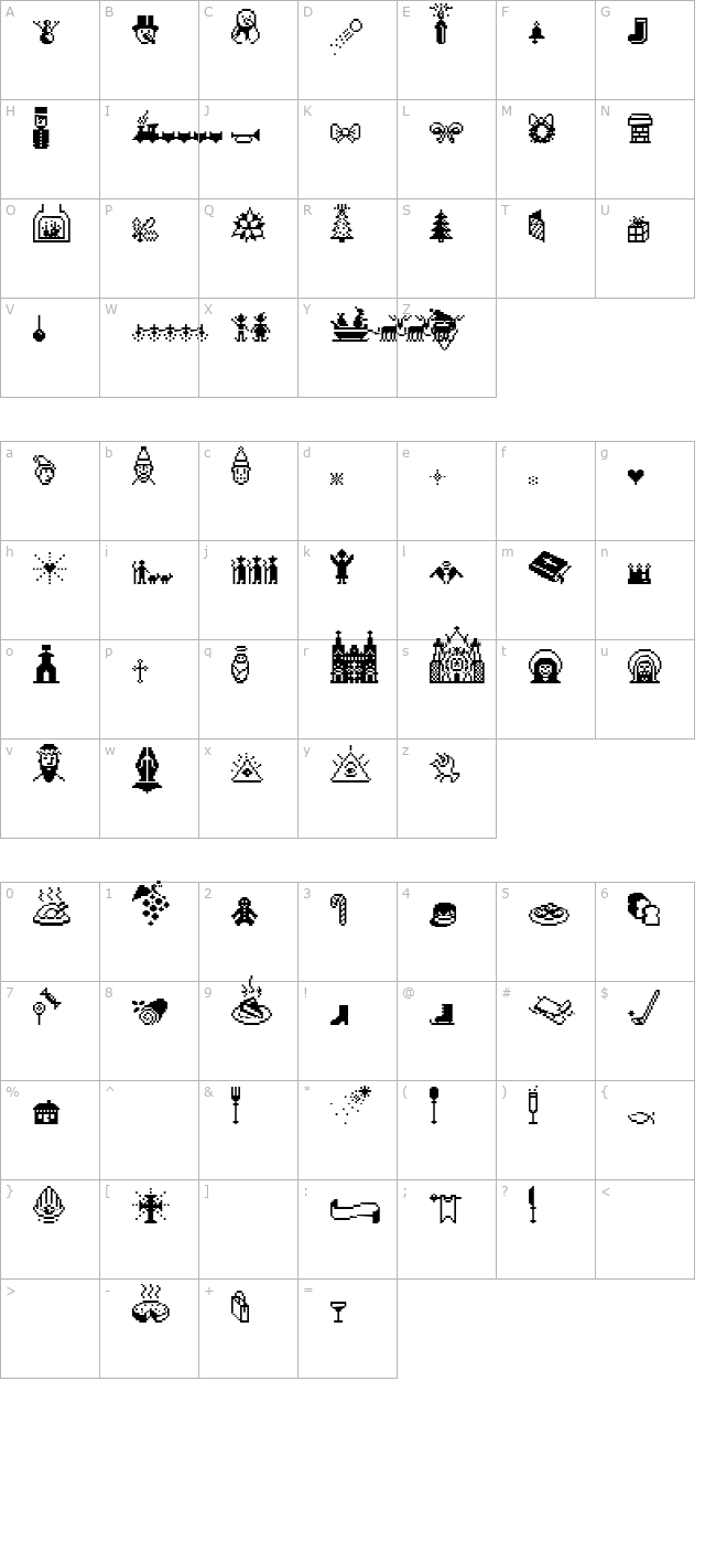 Suboel character map