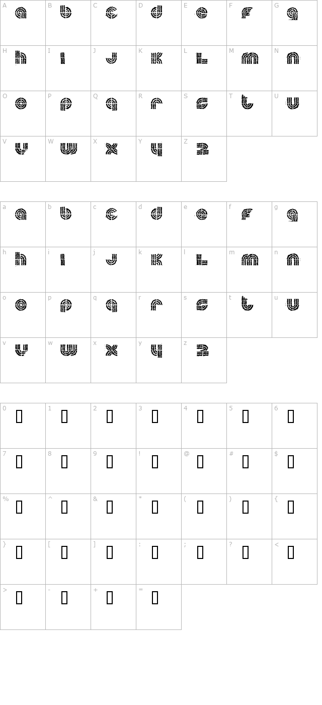 sueca character map