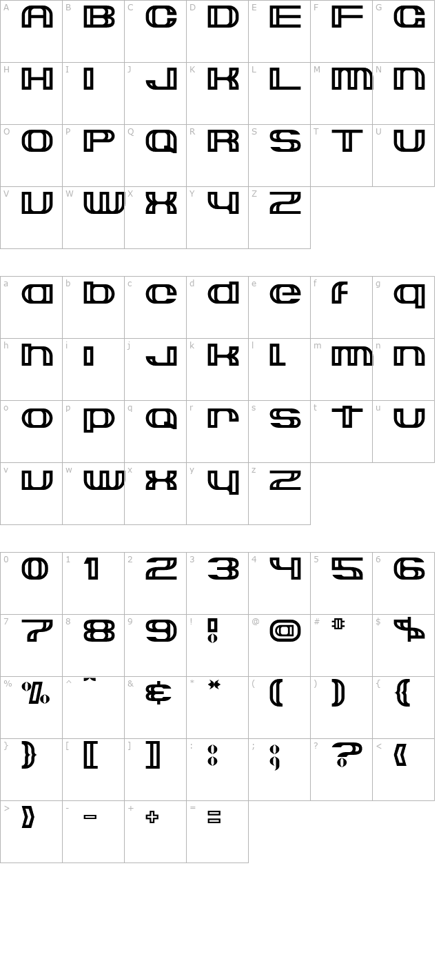 suncatcher character map