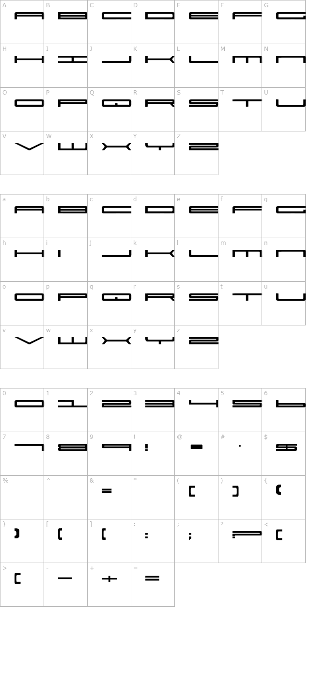 super-ultra-911 character map