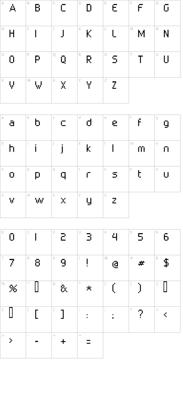 superbly_10_02 character map