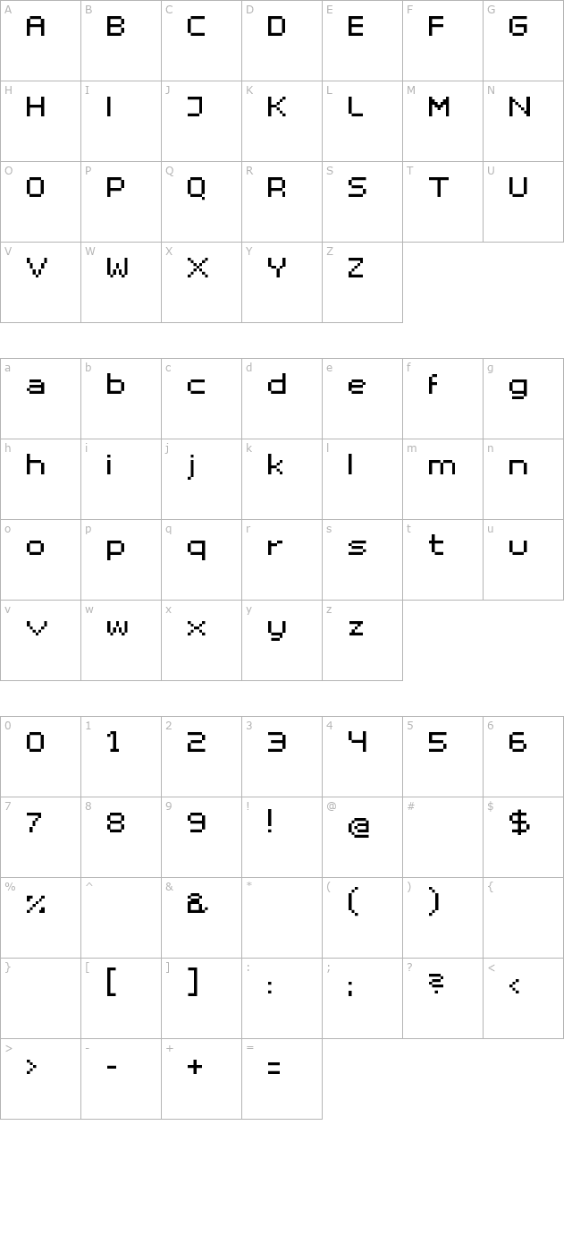 superhelio _extended character map