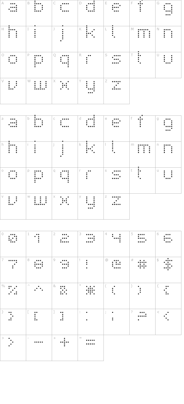 superpoint _rounded character map