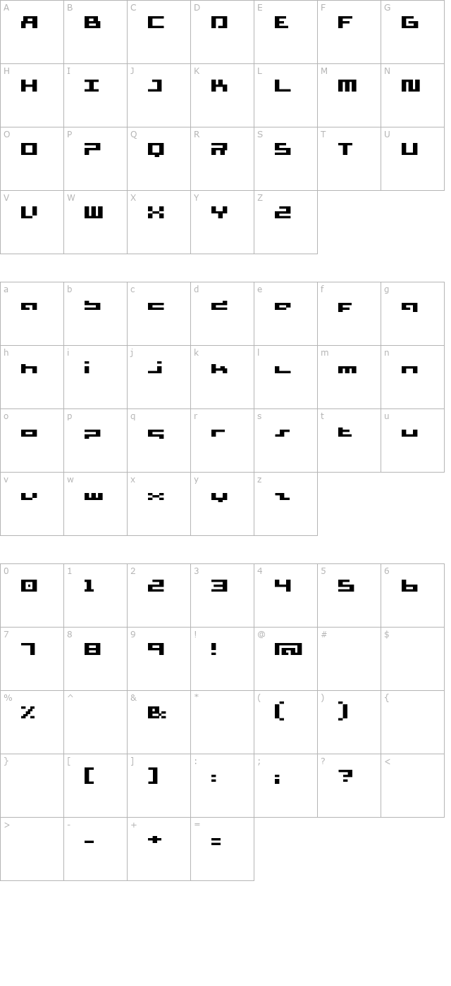 supersimple-fat character map