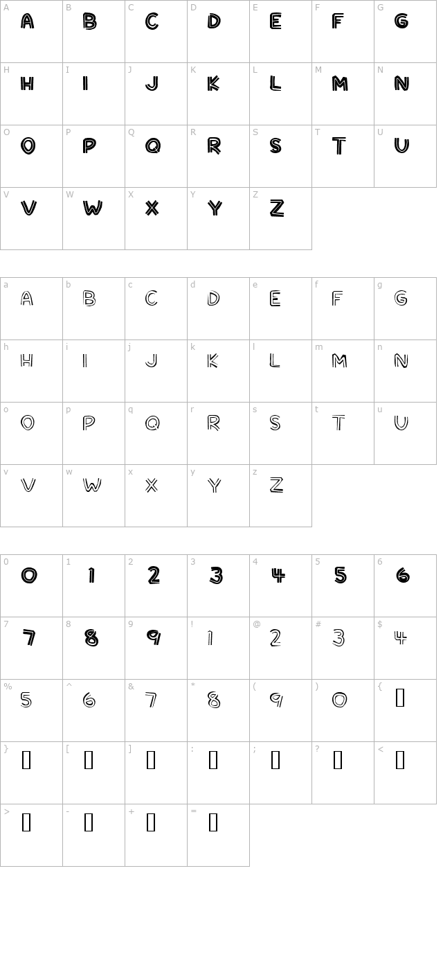 supertiki character map