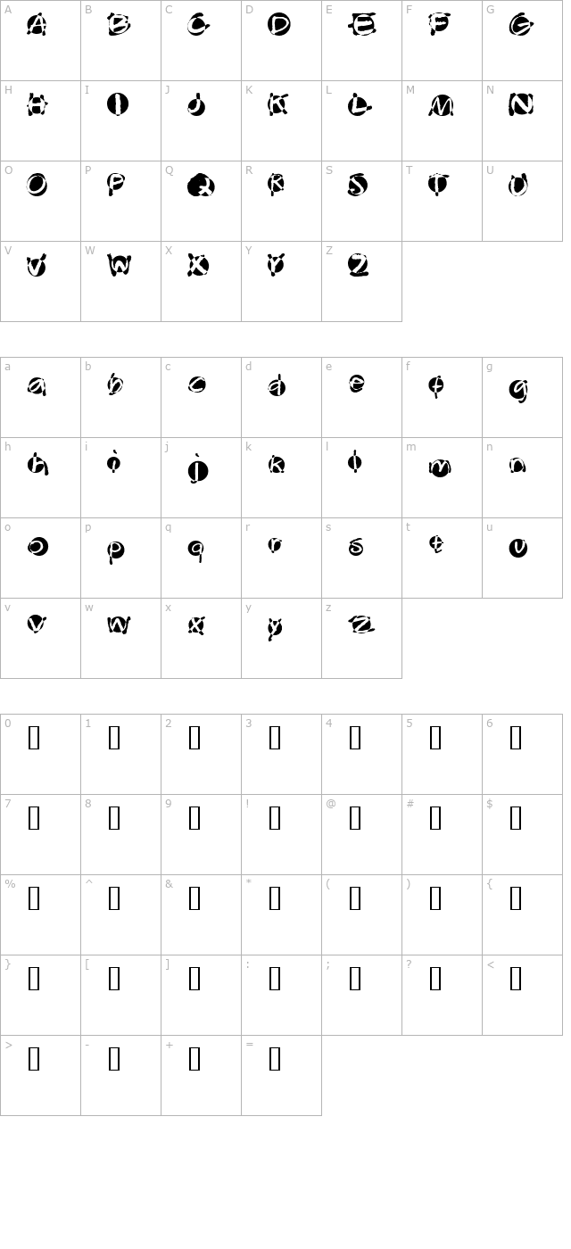 swabba character map