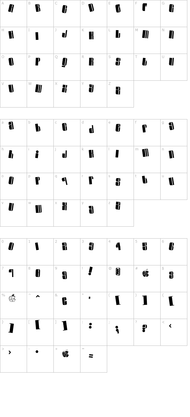 swinger-casual character map