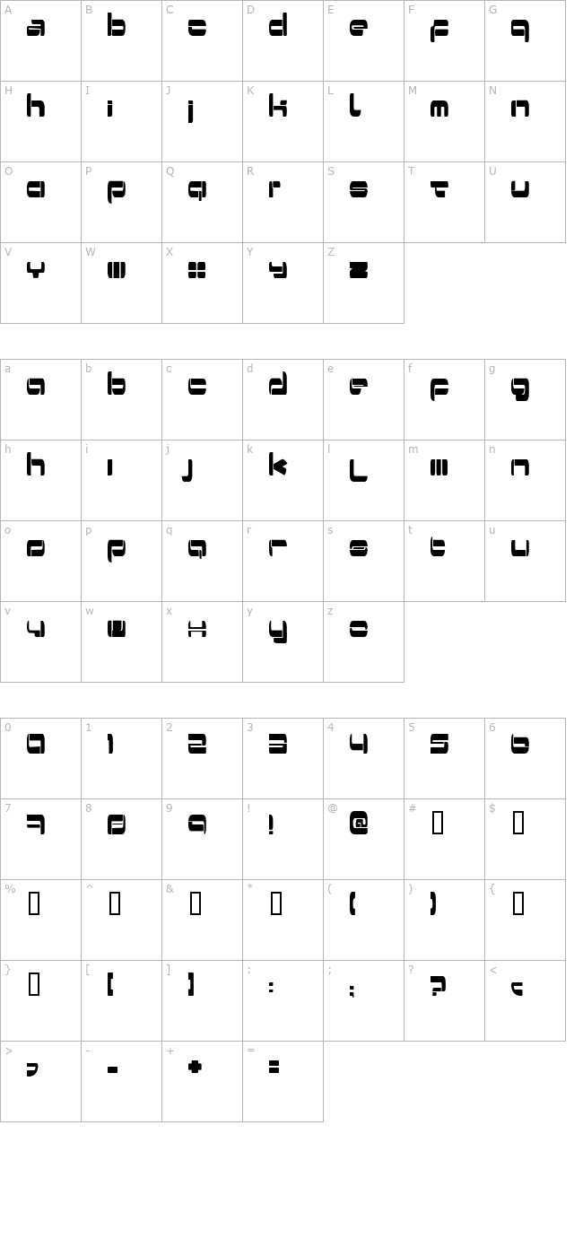 Switzerland character map