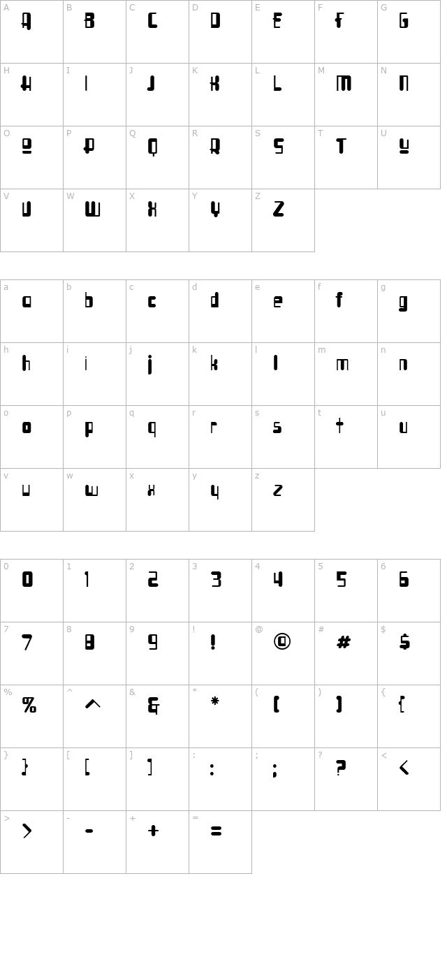 Syllogon ICG Soft character map