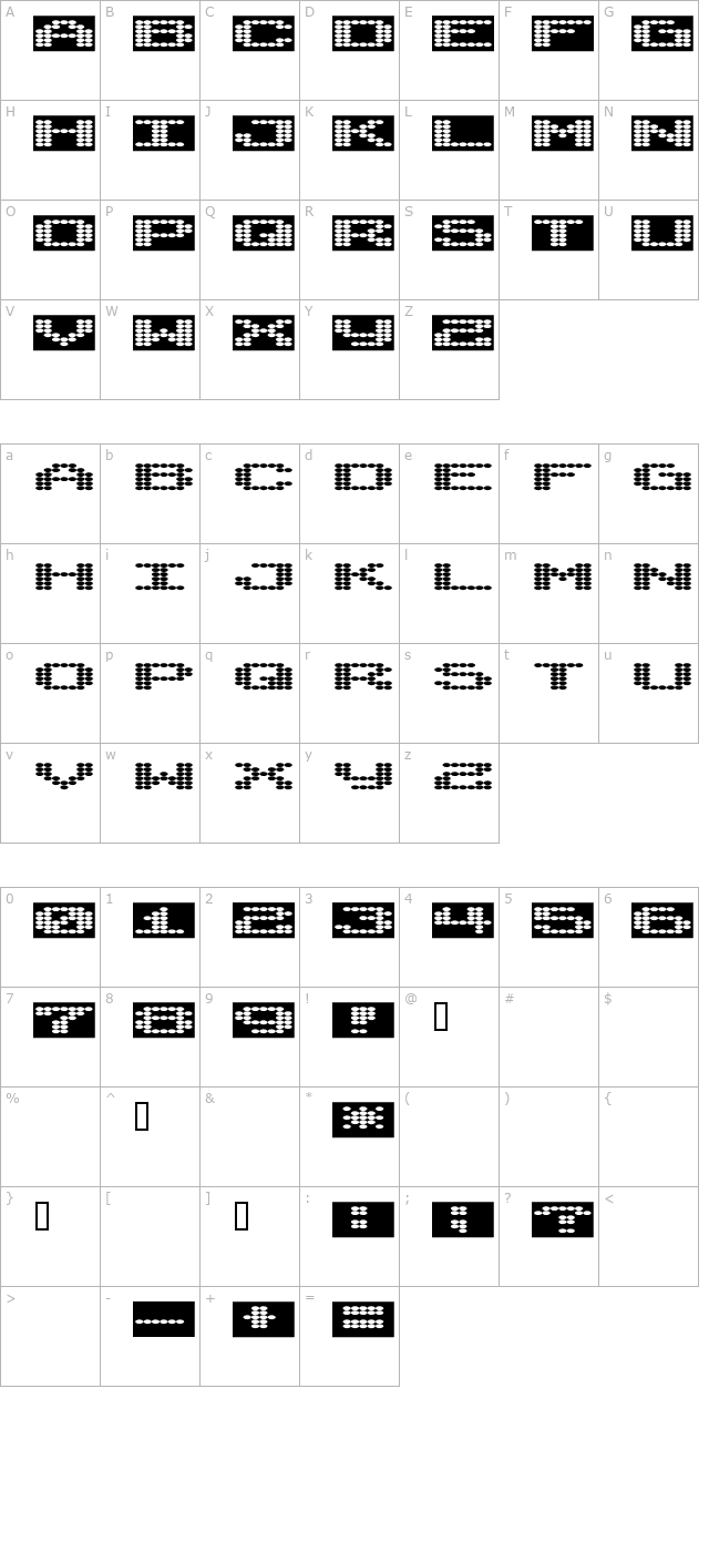 synthetic-syncronism character map