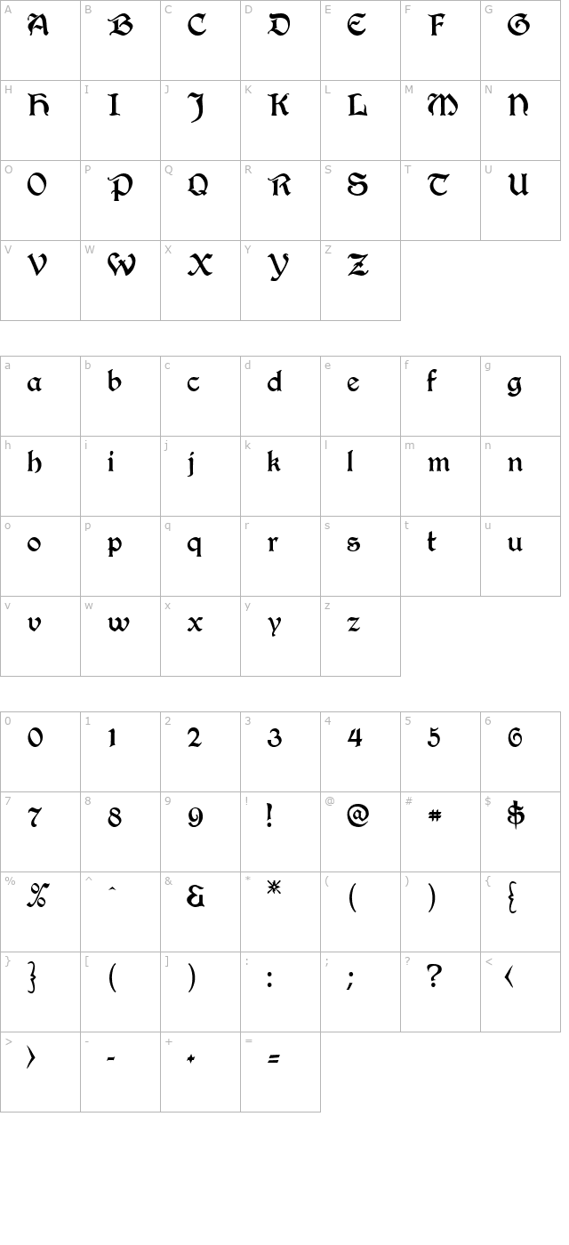 t4c-beaulieux character map