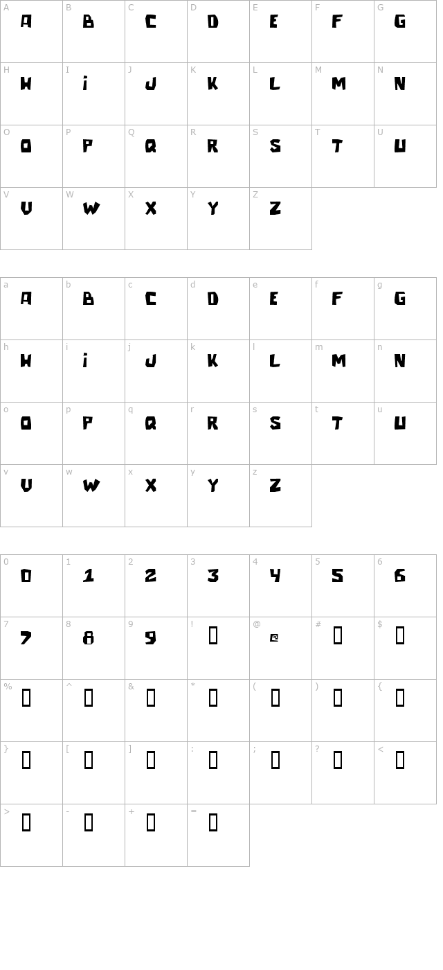 talacha character map