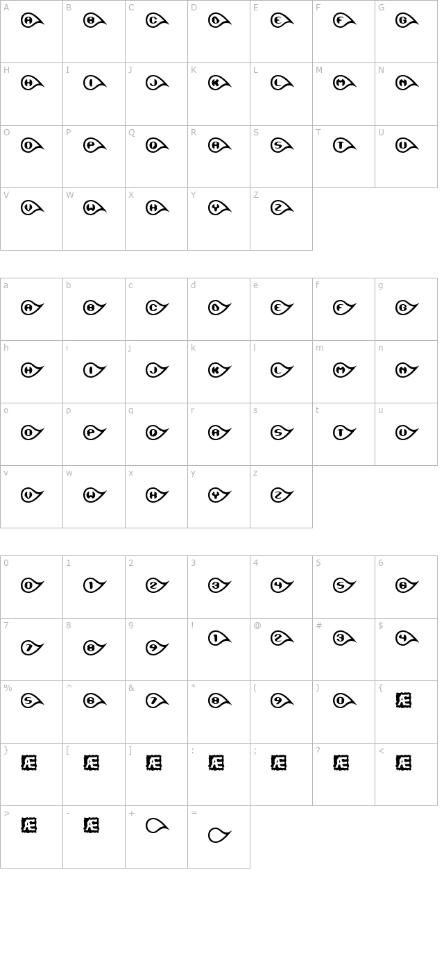 tearful-brk- character map