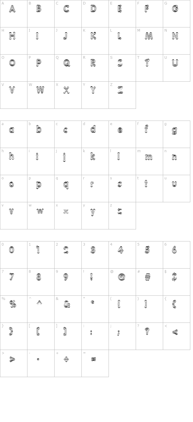 Teazer Normal character map