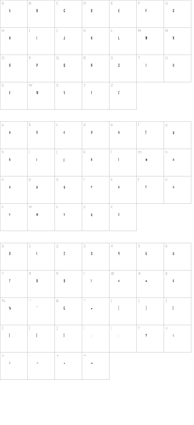 TechniqueLight character map