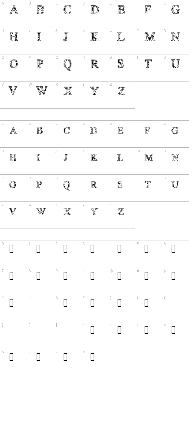 technoclastic character map