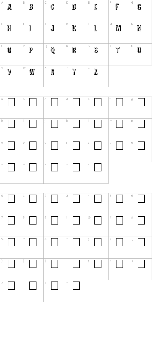 tejaratchicaps character map