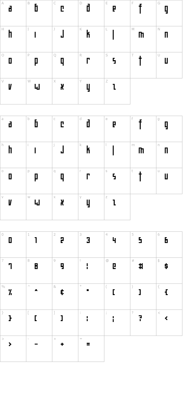 teknobe character map