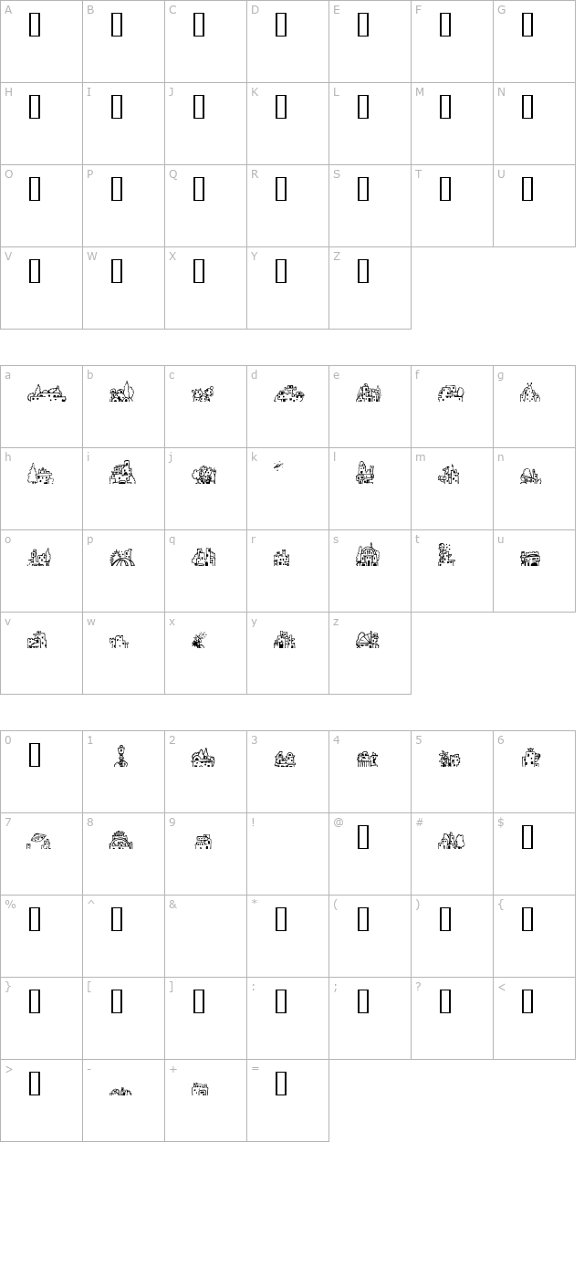 tequila-hill character map