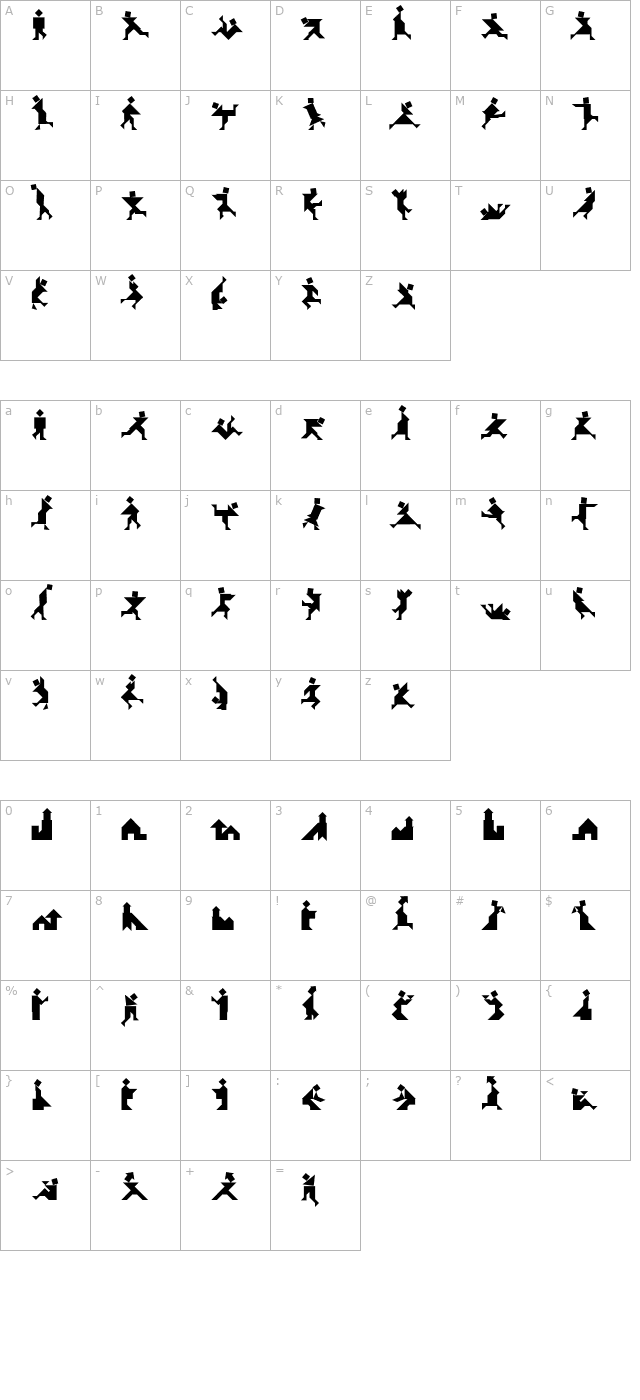 textan-piple character map