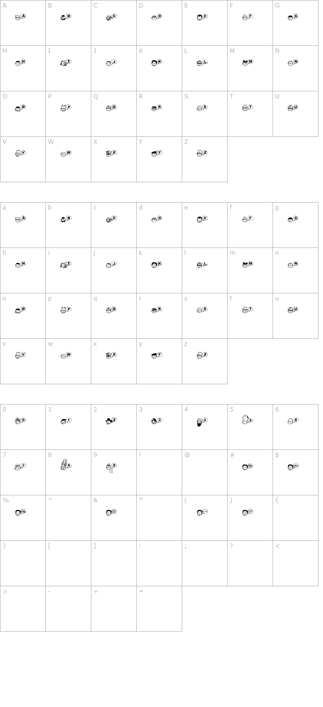 tha-boukagnes character map