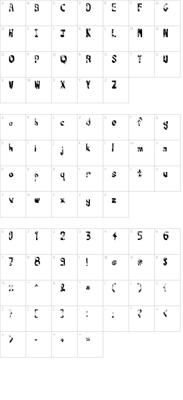 thats-it character map