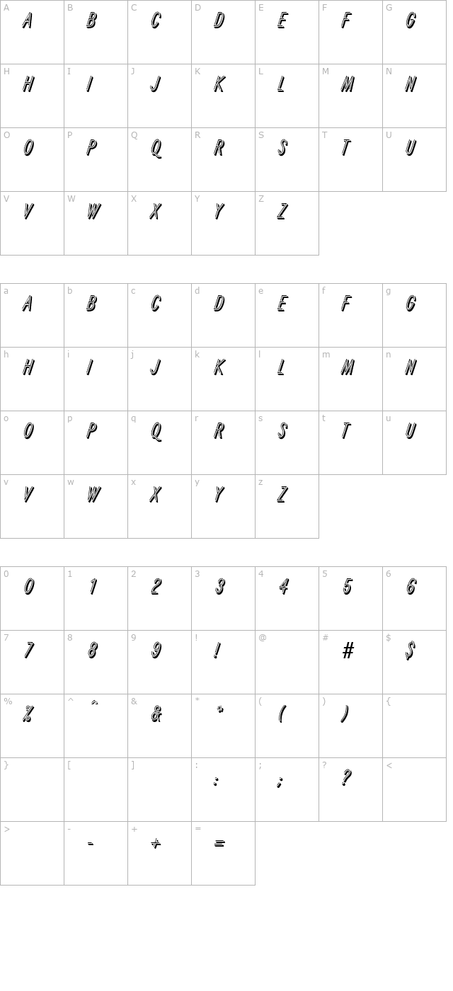 theresabecker character map