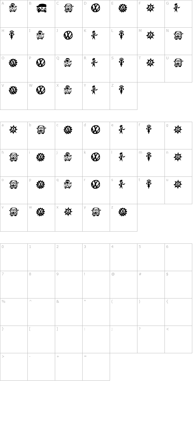 Thirteen Hundred character map