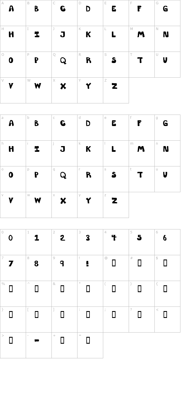 ThrowupSolid character map