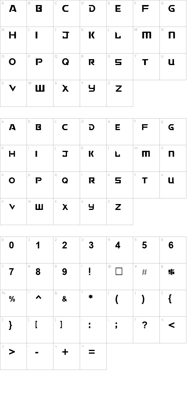 tiberium character map