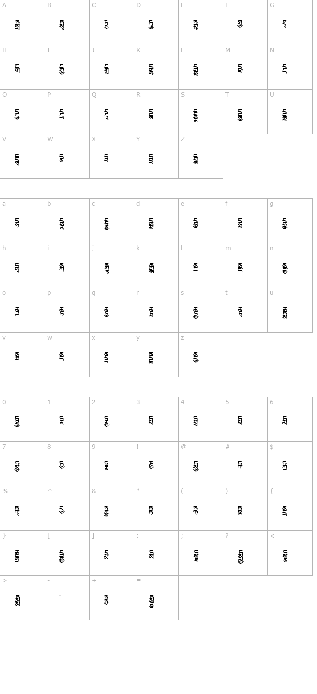 tibetanmachineweb4 character map