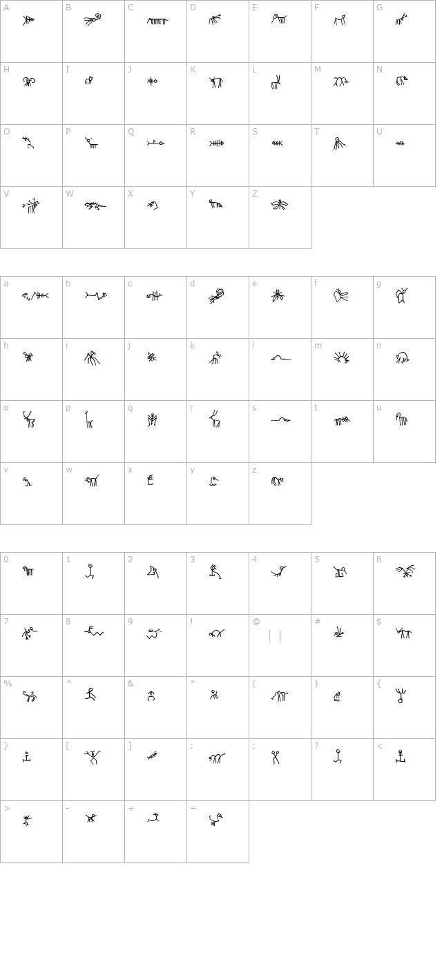 Tierfreund character map